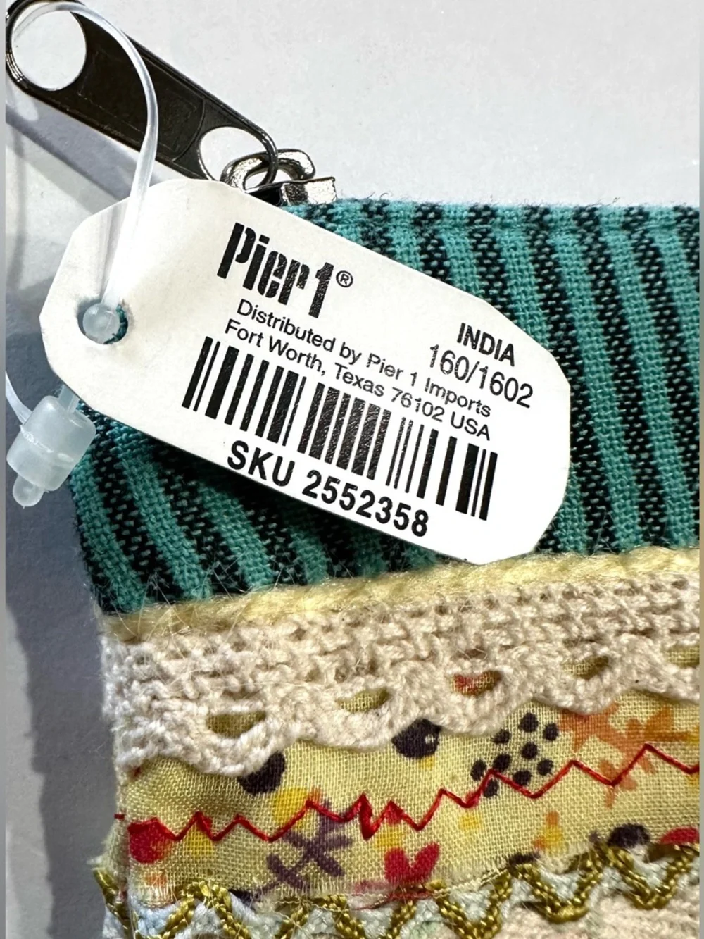 NEW, Pier 1 Imports Coin Purse, Y2K Vintage Style, New with Tags, Made in India